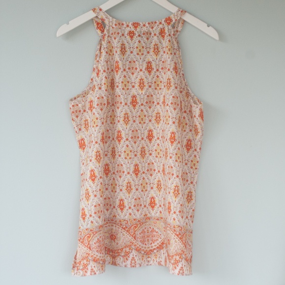 NWT Sanctuary Peasant Tank Top Yellow & Orange L - Picture 7 of 8